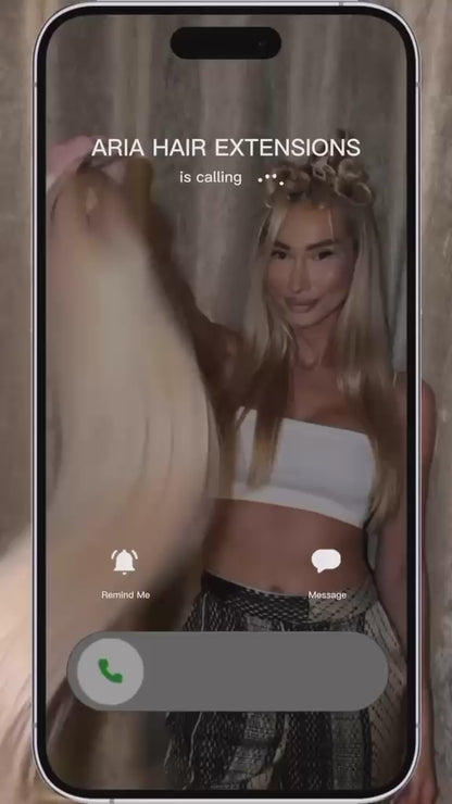 ARIA HAIR Seamless Clip-In – Video des Ergebnisses mit Haarverlängerungen