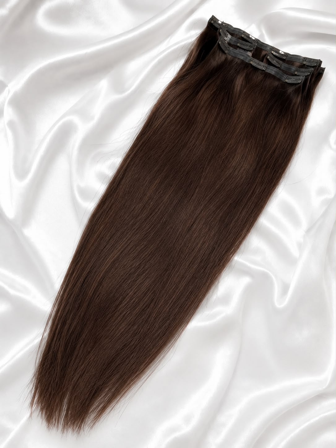Seamless Clip-In Echthaar-Extensions 60 cm in Prague Bronze — ARIA HAIR